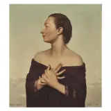Bruno Croatto, Lady With Shawl, oil on canvas