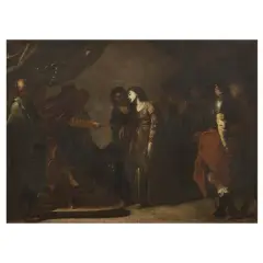 Bernardo Cavallino, Ester And Assuero, oil on canvas
