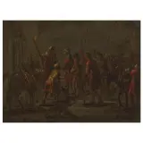 Leonard Bramer, Joseph Sold By His Brothers, oil on slate