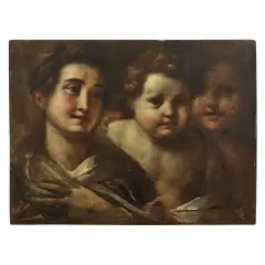 Head-Study by Giulio Cesare Procaccini, oil on panel, offered May 2024