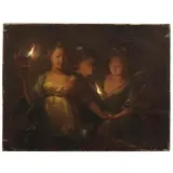 Godfried Schalken, Attributed to Godfried Schalken, Attributed to Godfried Schalken THE VESTALS oil on canvas