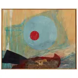 Roberto Crippa, Sun 1971, oil and cork on board