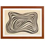 Sol LeWitt, Untitled, Concentric Irregular Black and White Bands