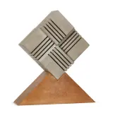 Diana Baylon, Untitled pietra serena on, wooden base