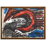 Vinicio Berti, Ah Ban 1988, acrylics on paper