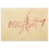 Ugo Carrega, Ecco fatto, mixed media on canvassed paper