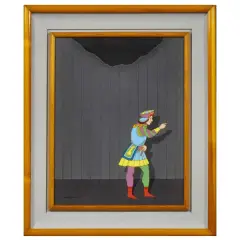 9 Arlecchino 1974 by Alexis Keunen, mixed media on cardboard, offered Apr 2024