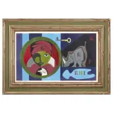 Jean Claude Faucon, Rh1 1969, tempera on cardboard