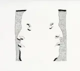 Tullio Pericoli, Double 2005 Indiank, ink on paper