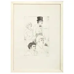 La strada by Luciano Caruso, lithograph, offered Apr 2024