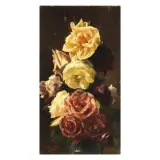 Ettore Cumbo, Roses, oil on canvas