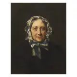 Domenico Morelli, Portrait Of An Old Lady, oil on canvas