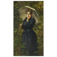 Roberto Fontana, Walking, oil on canvas
