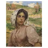 Luigi de Servi, Peasant Woman, oil on canvas