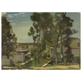 Domenico De Bernardi, In The Garden, oil on cardboard