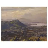 Carlo Cressini, Varese Lake, oil on canvas