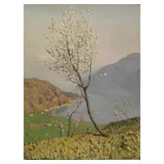 Oreste Albertini, View Of Lake Ceresio