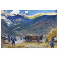 Giuseppe Pennasilico, The Harvest, oil on plywood