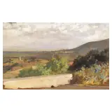Francesco Gioli, Castiglioncello, oil on panel