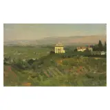 Federico Andreotti, Landscape View, oil on panel