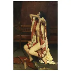 Lino Selvatico, The Awekening, oil on plywood