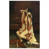 Lino Selvatico, The Awekening, oil on plywood