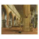 Antonio Mario Aspettati, Interior Of Santa Croce, Florence