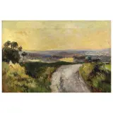 Albert Lebourg, Countryside Landscape, oil on canvas