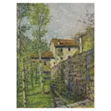 Galileo Chini, The Mill Of Merlaia, oil on cardboard
