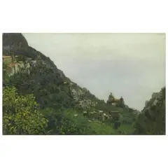 Vincenzo Caprile, View Of Positano, oil on canvas