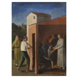 Carlo Severa, Study For "The Bread", oil on plywood