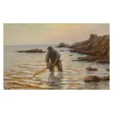 Renuccio Renucci, Octopus Fisher, oil on panel