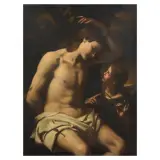 Lorenzo Pasinelli, Saint Sebastian With Irene, oil on canvas