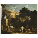 Pierre Patel, A Sacrifice Scene, oil on canvas