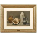 Felice Carena, Still life with shell, oil on canvas