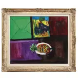 Bruno Cassinari, Still life 1965, oil on canvas