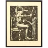 Ernst Fuchs, Samson 1967, etching
