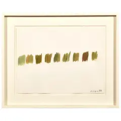 Mario Nigro, Untitled 1988, watercolor on cardboard