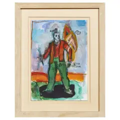 Sator Arepo by Sandro Chia, mixed media on paper, offered Feb 2024