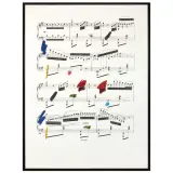 Giuseppe Chiari, Untitled, Spartito silk-screen printing