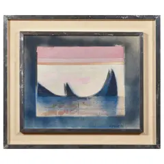 William Xerra, Untitled 1971, mixed media on canvassed paper