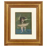 Michelangelo Guacci, Dancer 1965, oil on cardboard