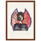 Tano Festa, Untitled, Angel silk-screen printing