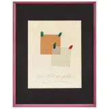 Untitled by Aldo Mondino, Collage collage on cardboard, offered Feb 2024