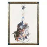 Giuseppe Chiari, Guitar, mixed media on paper
