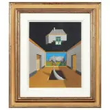 Alexis Keunen, Untitled, Rinoceronte metafiscio (Mugion) acrilyc on cardboard