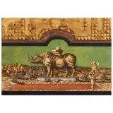 Adriano Pompa, Rhinocerons memorial 1989, oil on canvas