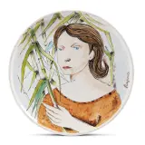 Face plate in Deruta by Domenico Purificato, ceramic diam., offered Feb 2024