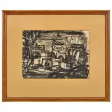 Luigi Bartolini, Esso, charcoal on paper