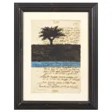 Carlo Mattioli, Untitled, lithograph on antique paper
